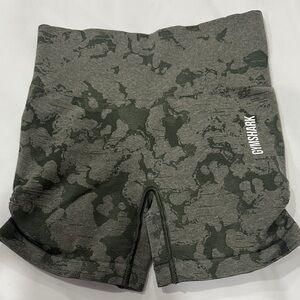 Gymshark Women's Olive Camouflage Shorts
